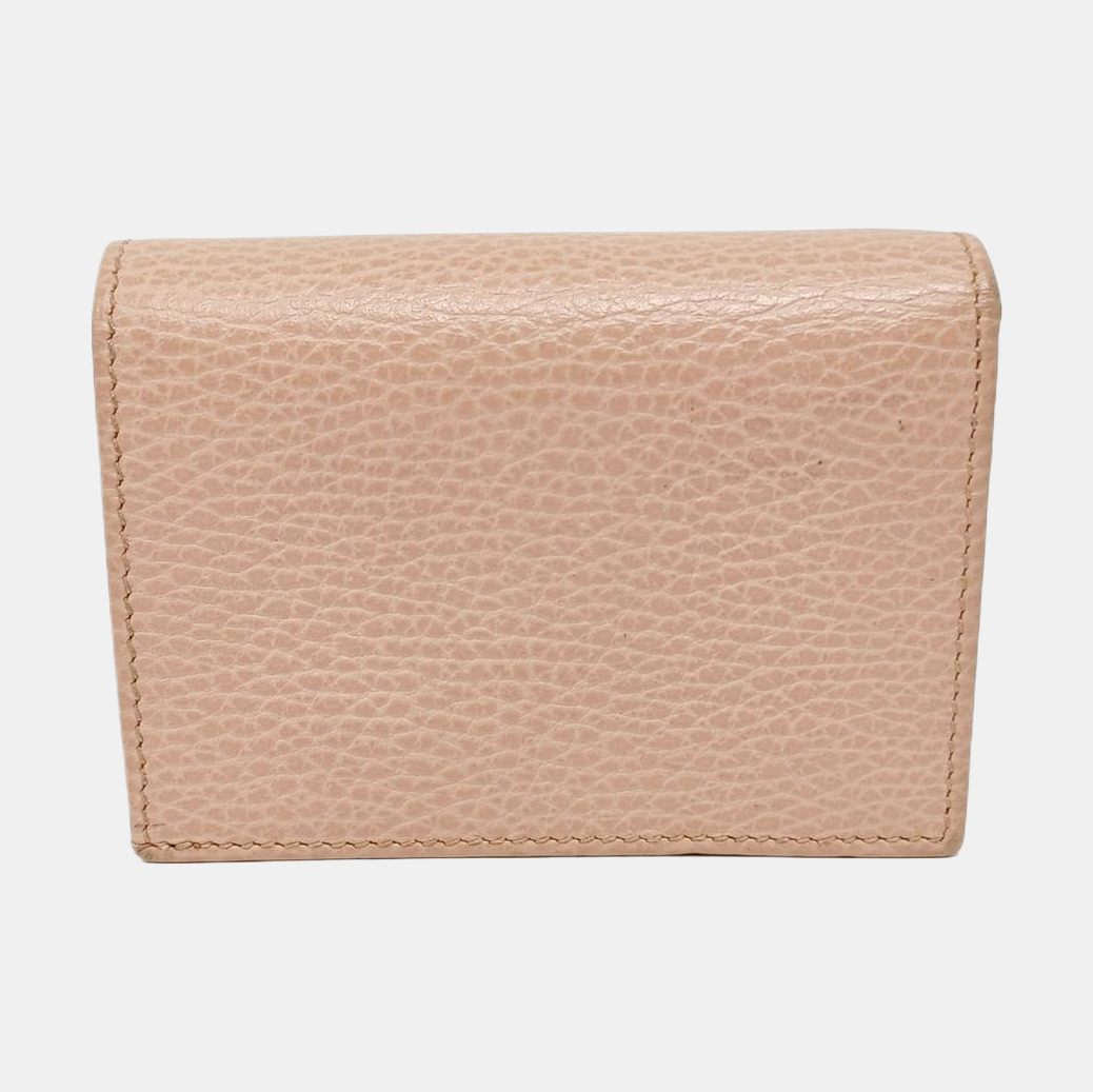 GG Marmont Mini Calfskin Pink Wallet