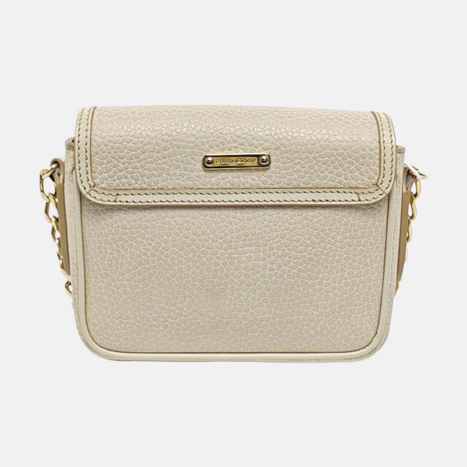 Calfskin Crossbody Bag Beige