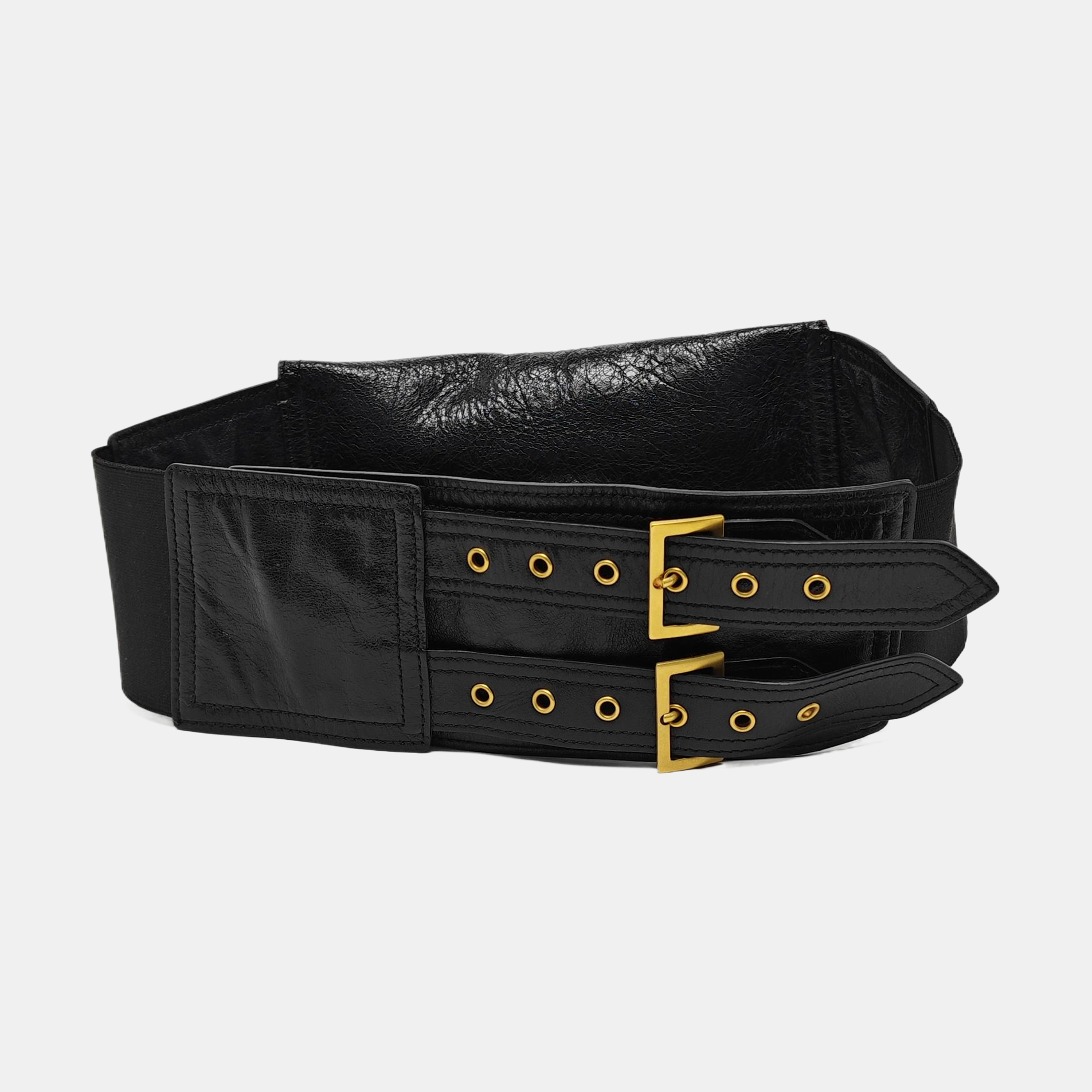 Saddle Small Calfskin Black