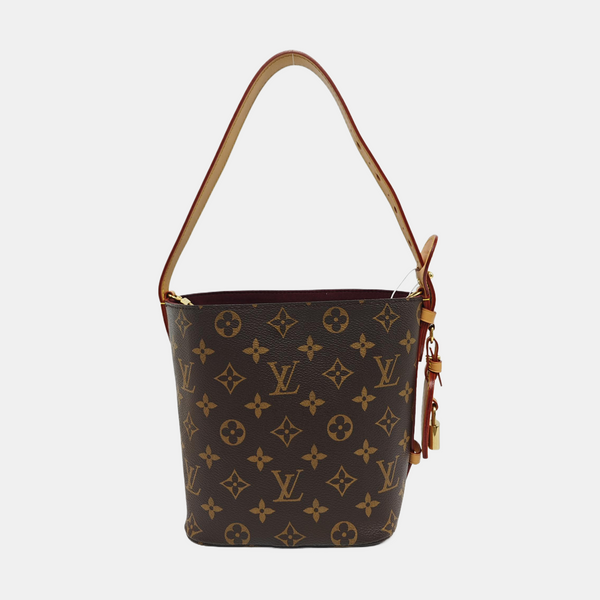 ALL IN BB Monogram Coated Canvas Brown