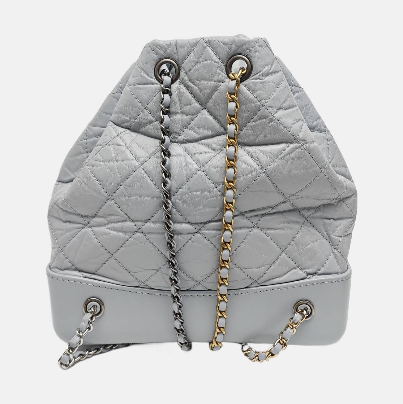 GABRIELLE Small Quilted Calfskin Blue