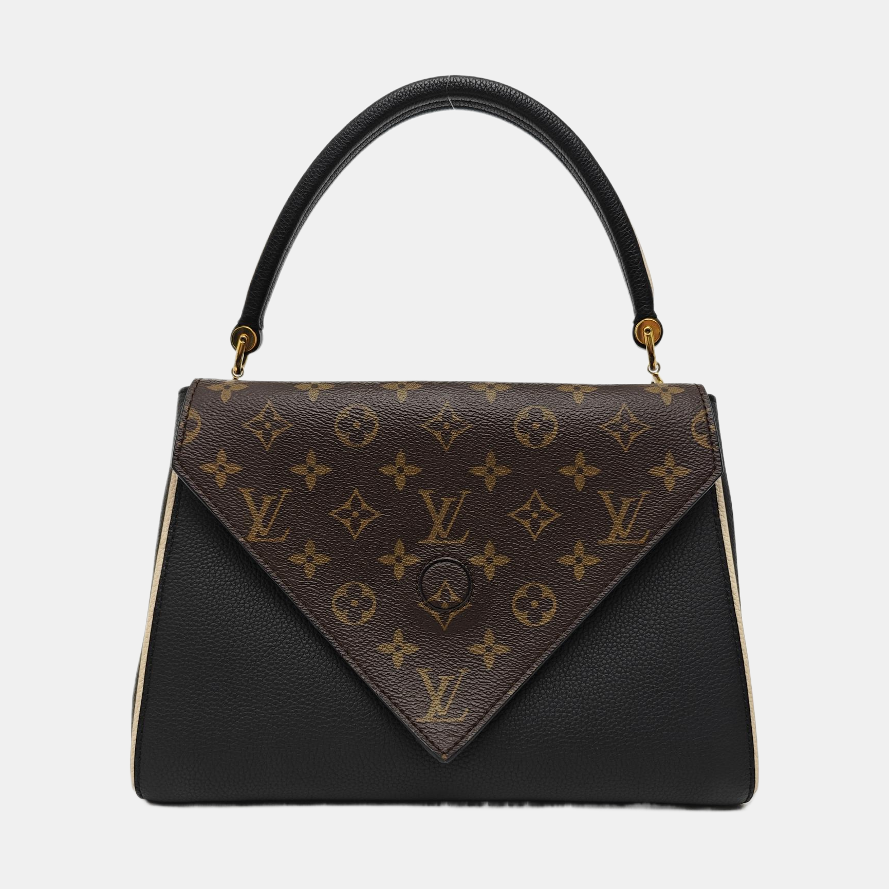 DOUBLE V Monogram Calfskin Black