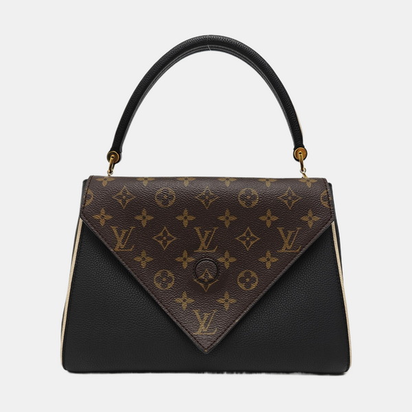 DOUBLE V Monogram Calfskin Black