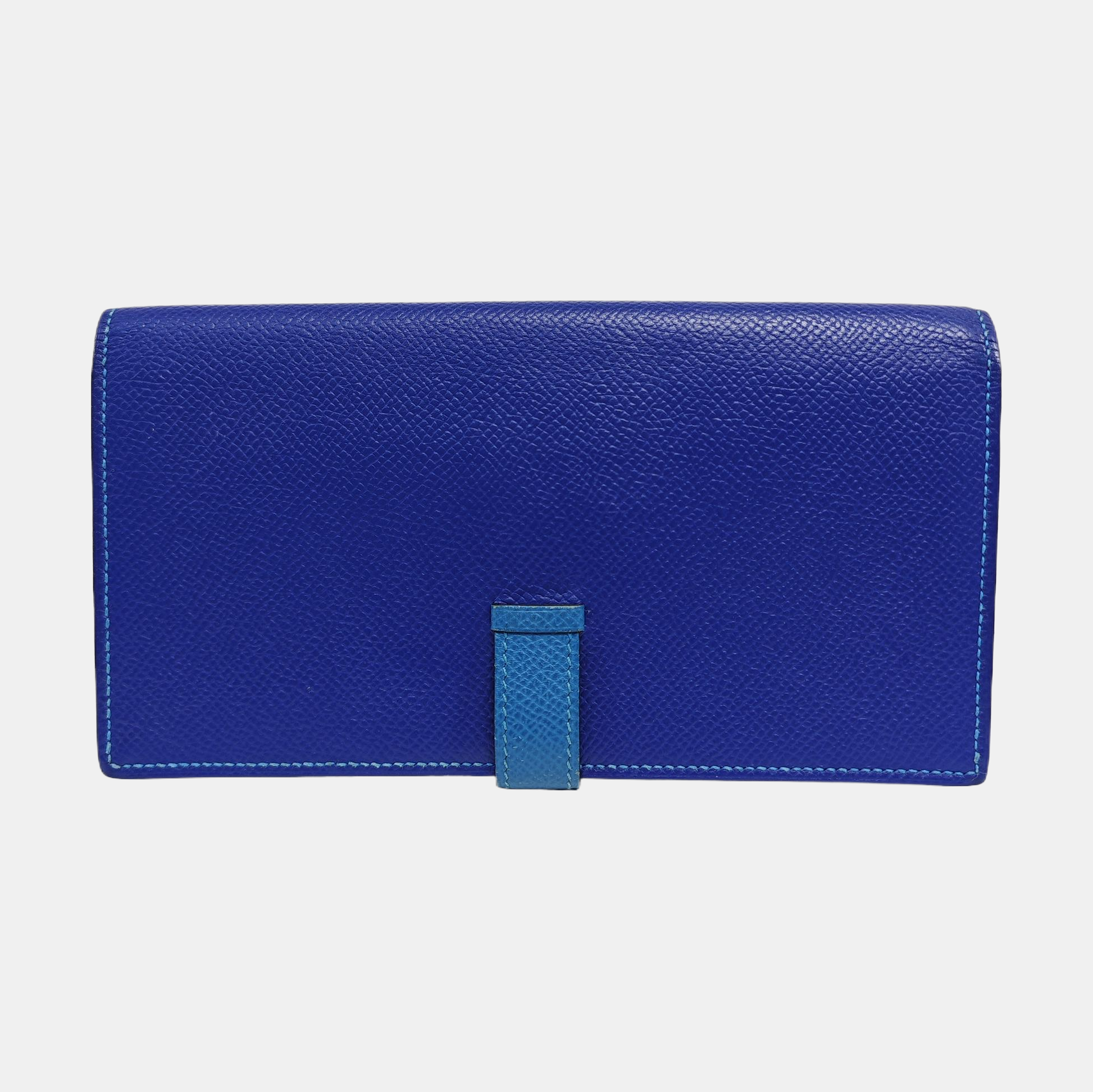 Bearn Medium Epsom Blue Wallet