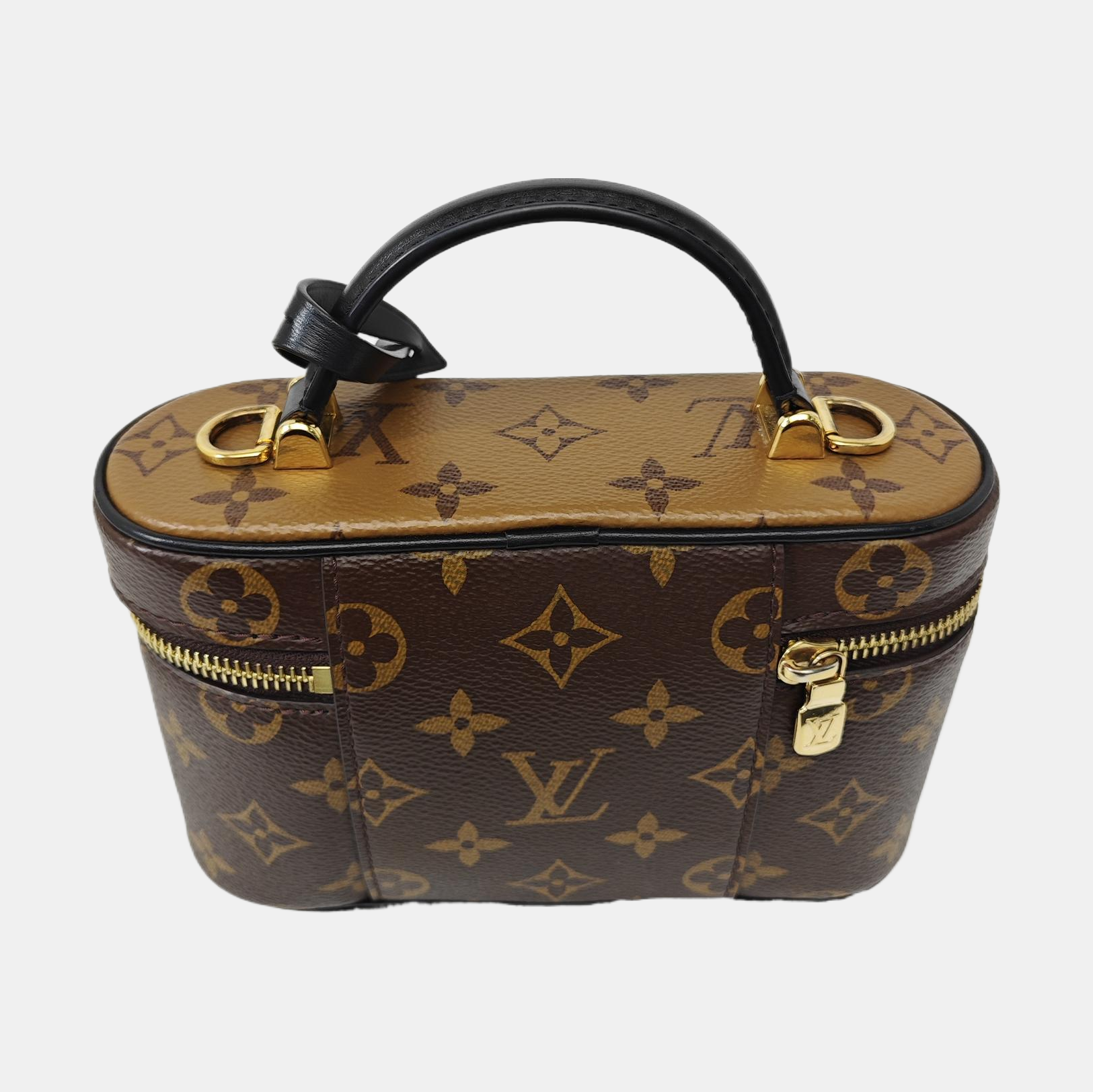 Vanity Chain Pouch Monogram Coated Canvas Brown
