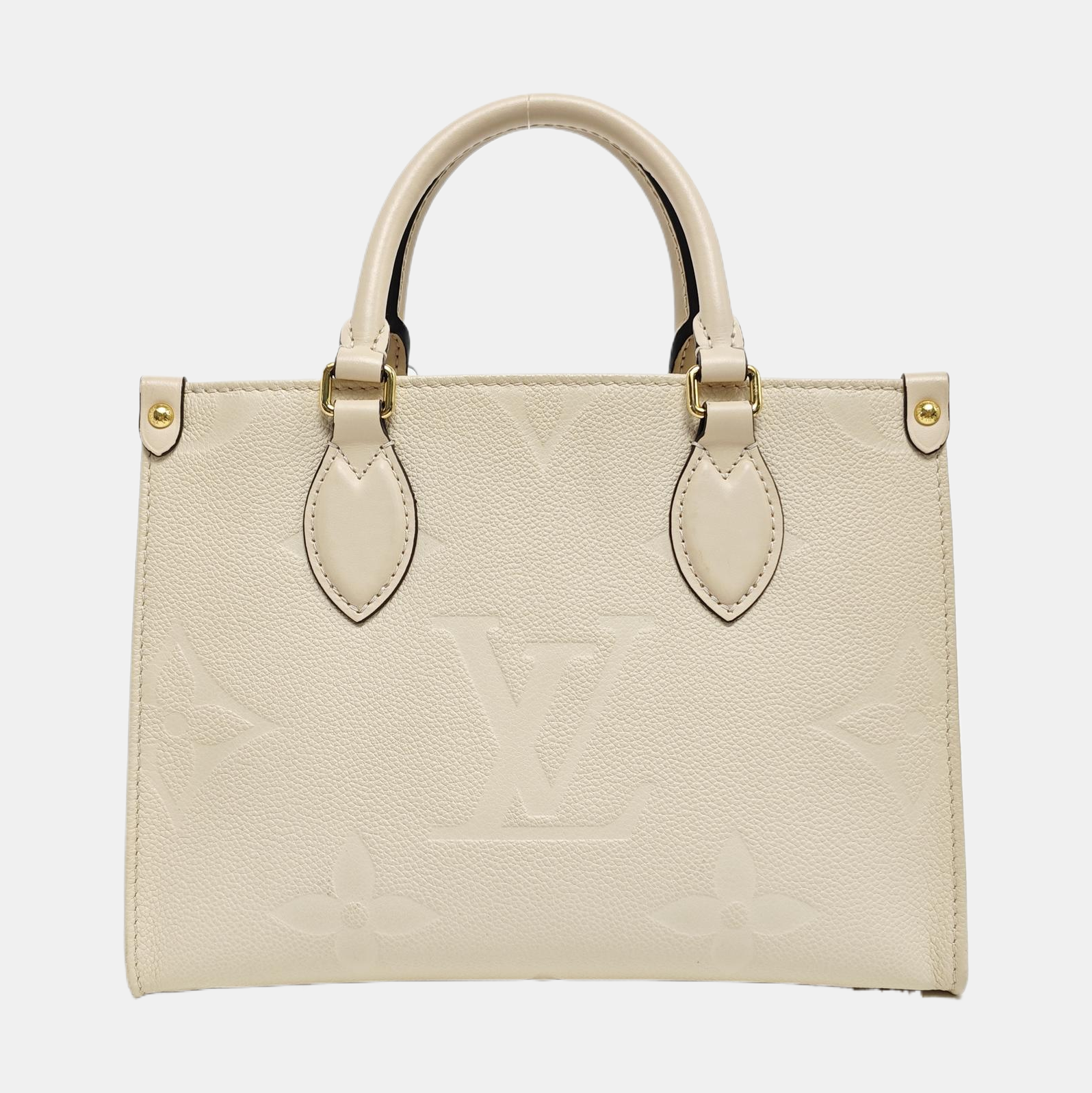 ONTHEGO PM Monogram Calfskin Beige