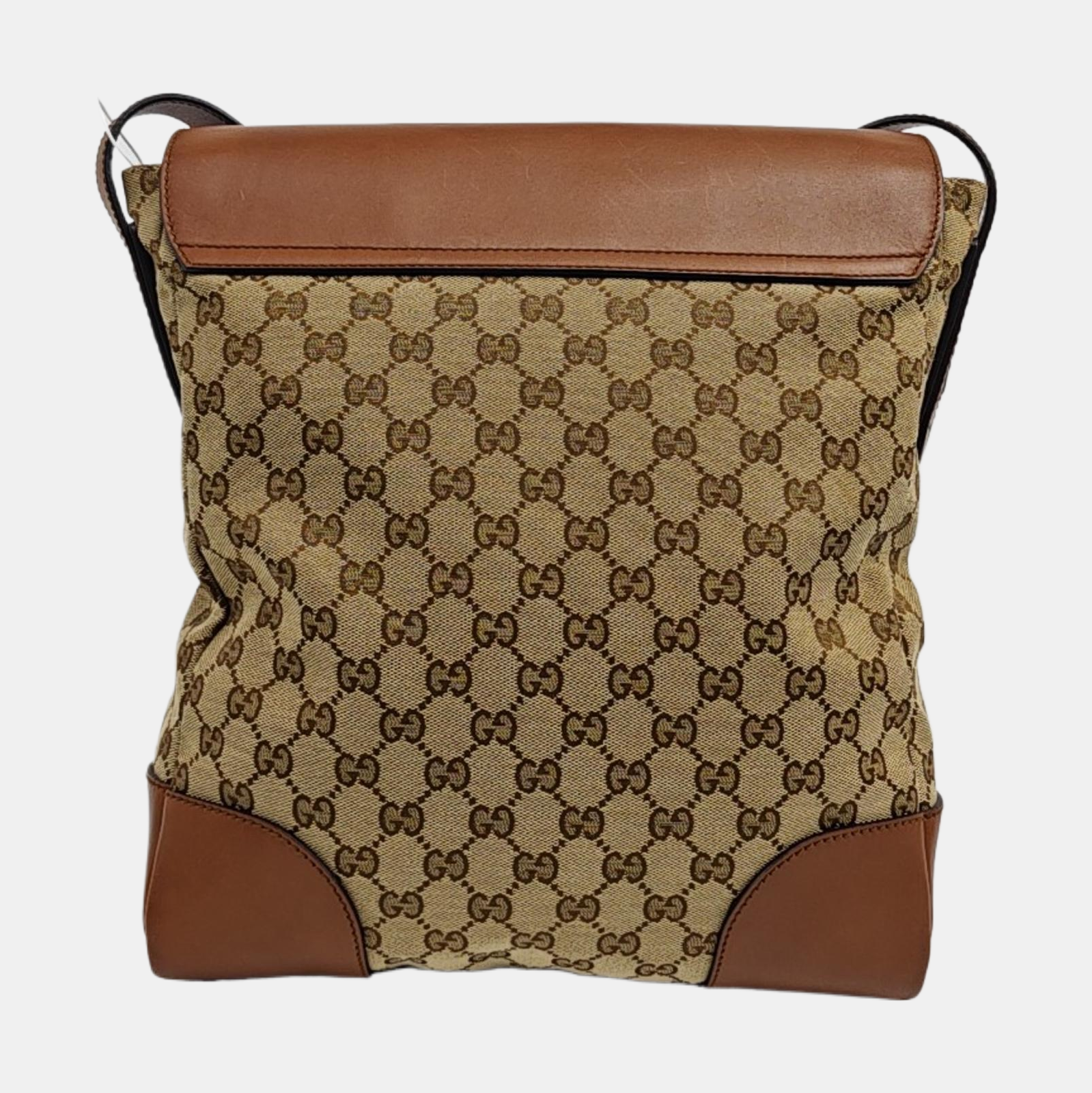 Monogram Canvas Shoulder Bag Brown