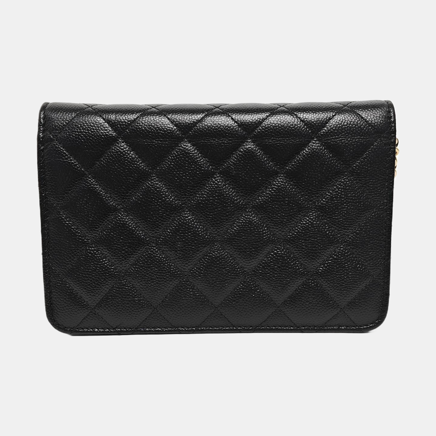 WOC Quilted Grained Calfskin Black