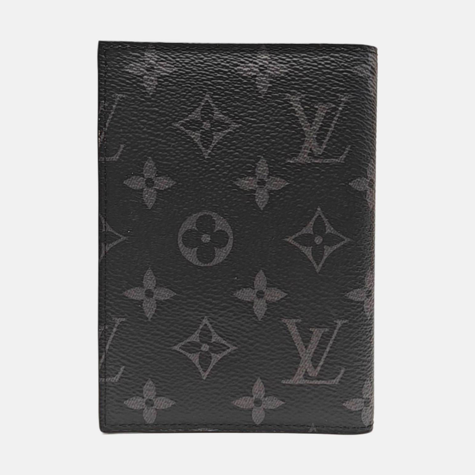 Monogram Coated Canvas Card Holder Gray