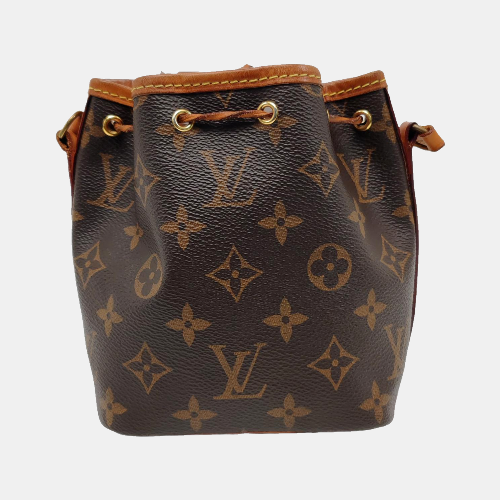 NÉONOÉ Nano Monogram Coated Canvas Brown