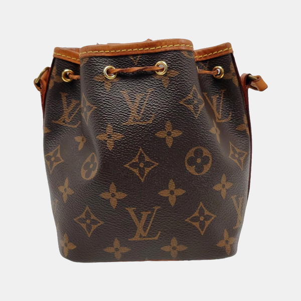 NÉONOÉ Nano Monogram Coated Canvas Brown