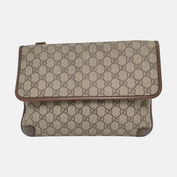 Neo Vintage Large Monogram Coated Canvas Brown