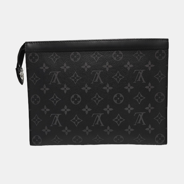 Pochette Voyag MM Monogram Coated Canvas Black