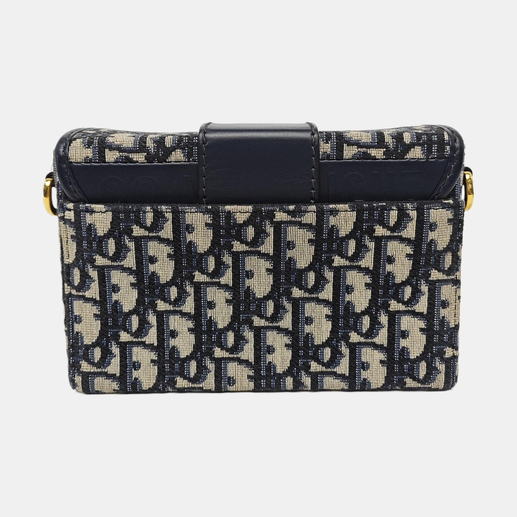 30 Montaigne Mini Oblique Canvas Blue