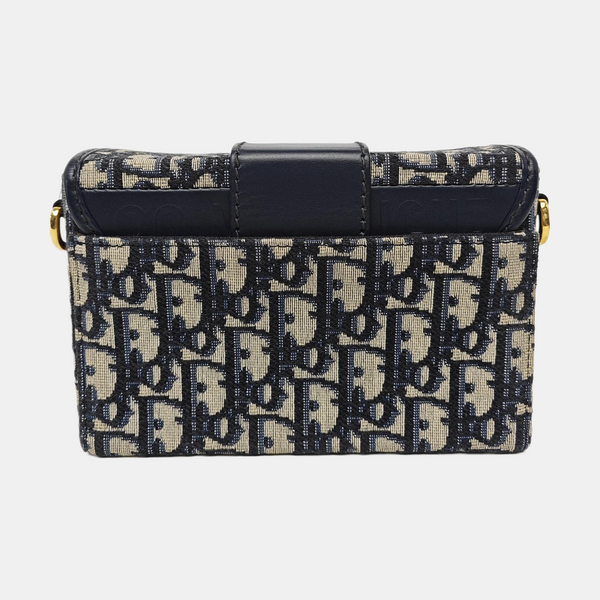 30 Montaigne Mini Oblique Canvas Blue