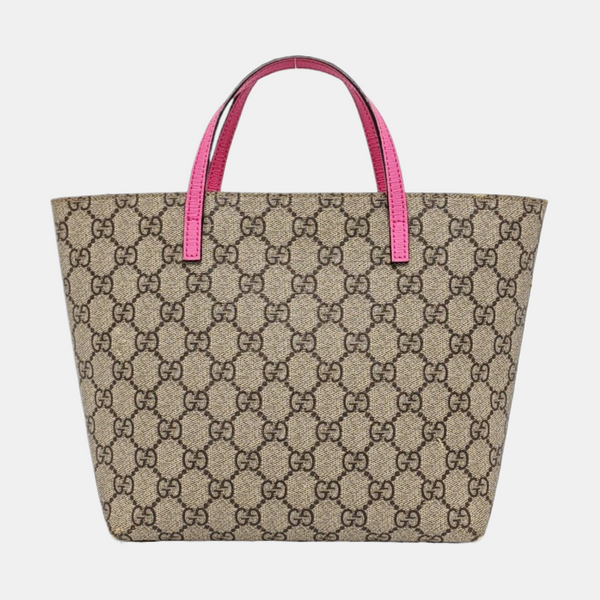 Children’s GG Bucket Monogram Coated Canvas Beige