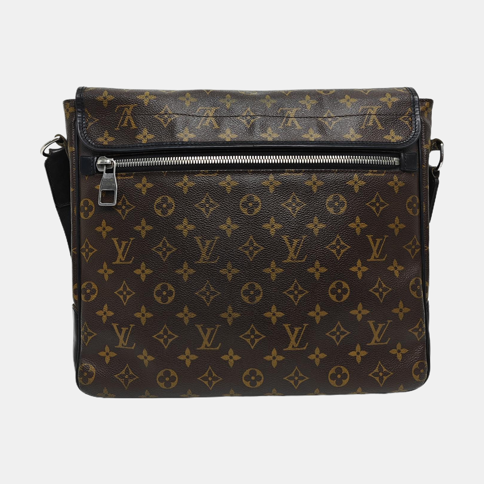 BASS Monogram Coated Canvas Brown