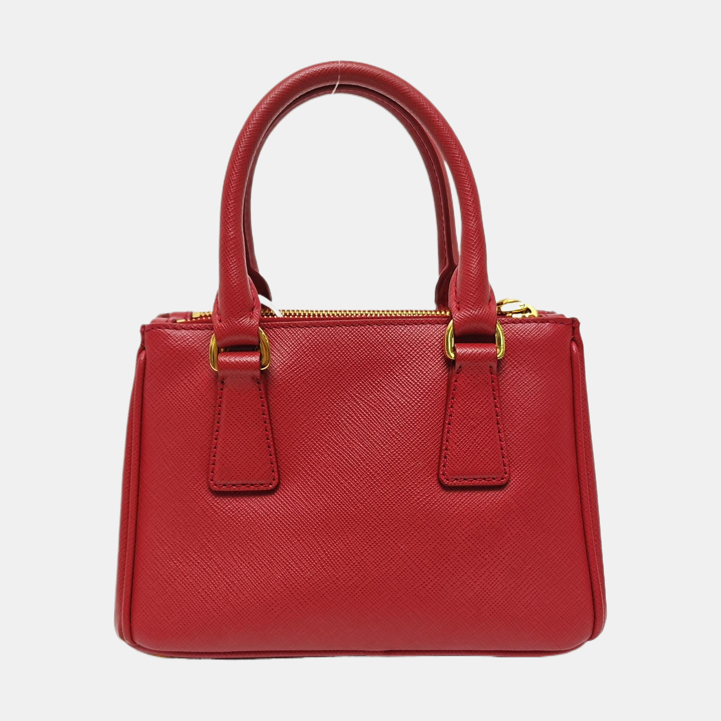Galleria Super Mini Saffiano Calfskin Red