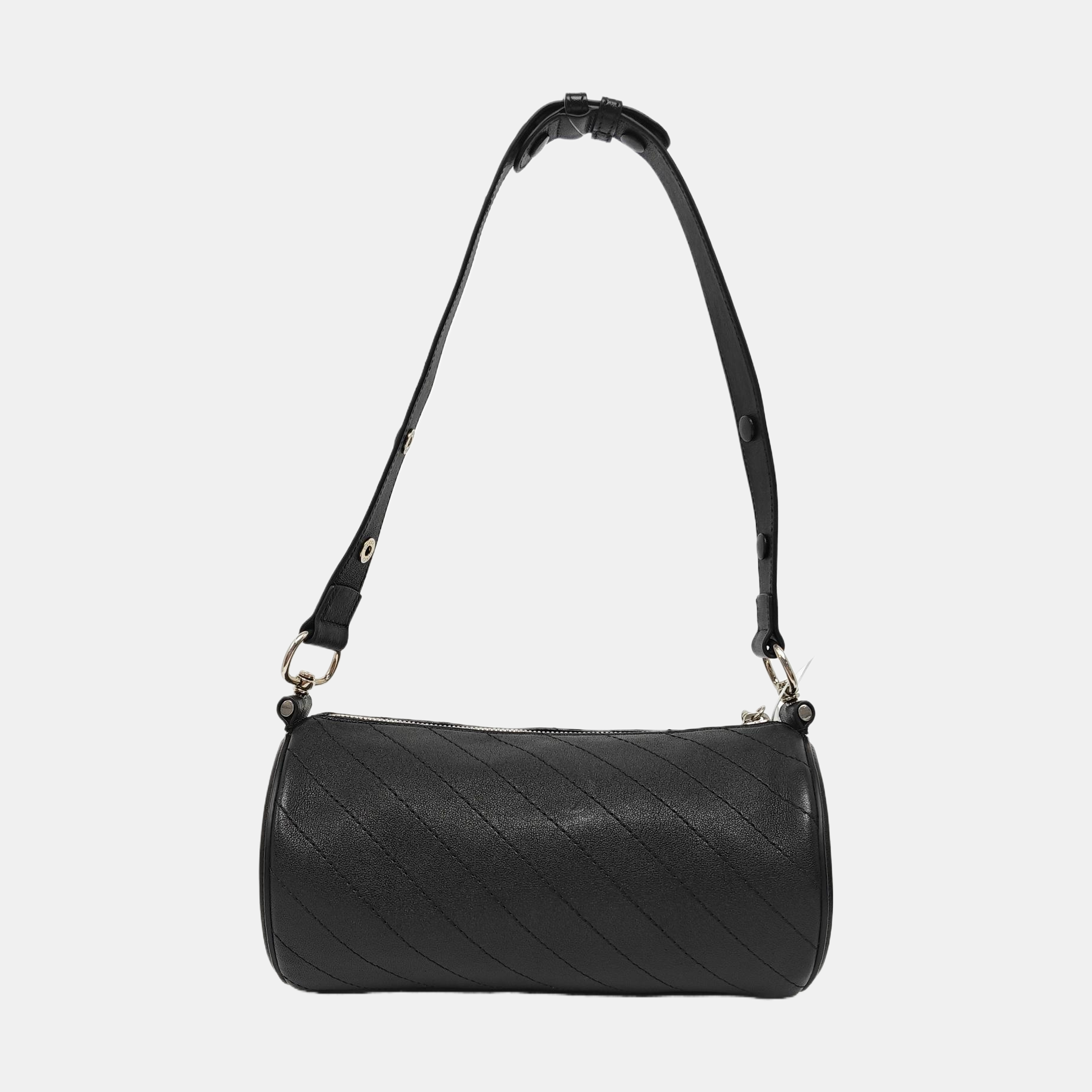 Quilted Calfskin Shoulder Bag Black