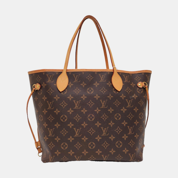 NEVERFULL MM Monogram Coated Canvas Brown