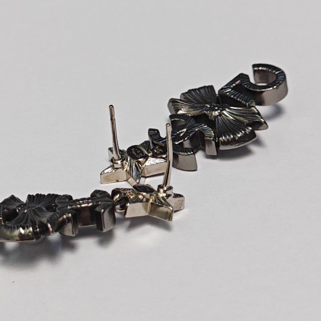 Metal Silver Stud Earrings