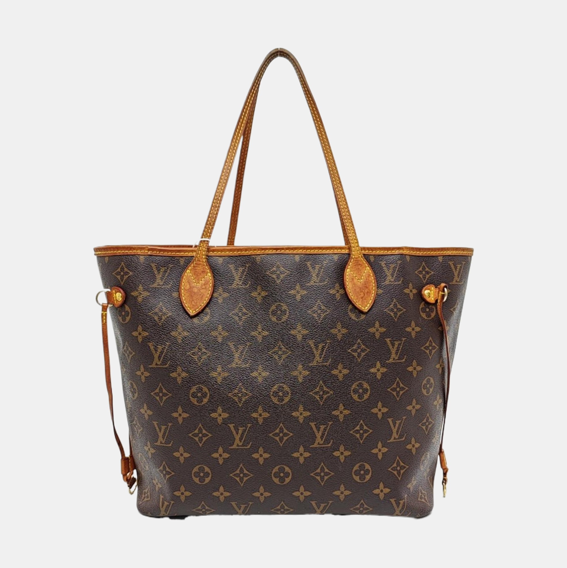 NEVERFULL MM Monogram Coated Canvas Brown