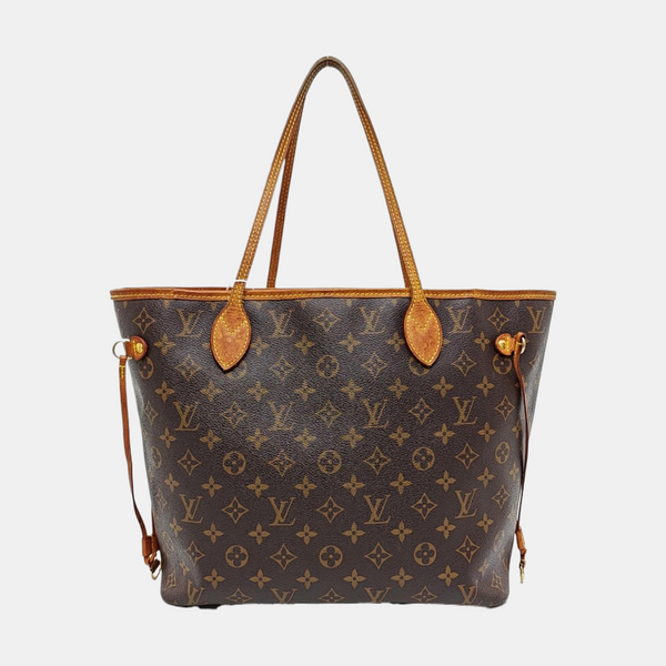 NEVERFULL MM Monogram Coated Canvas Brown