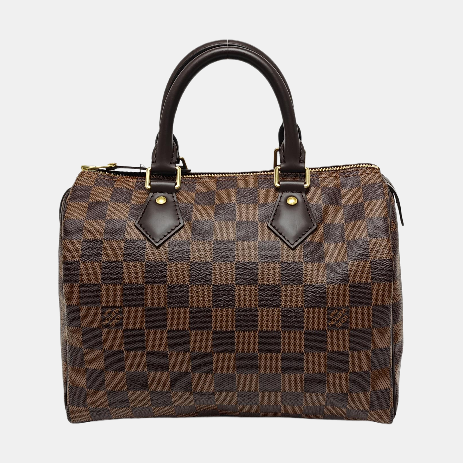 SPEEDY 25 Damier Ebene Coated Canvas Brown