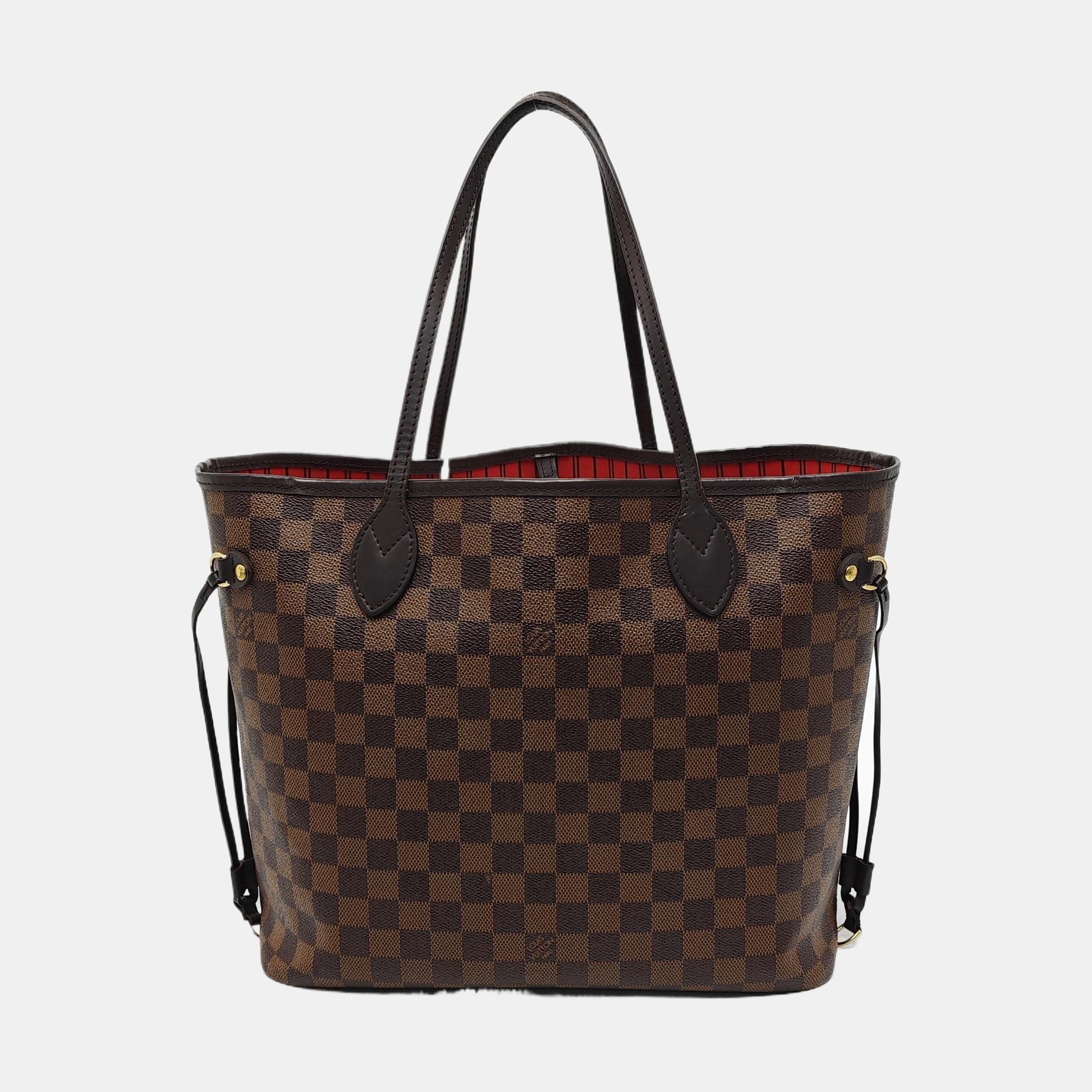 NEVERFULL MM Damier Ebene Coated Canvas Brown