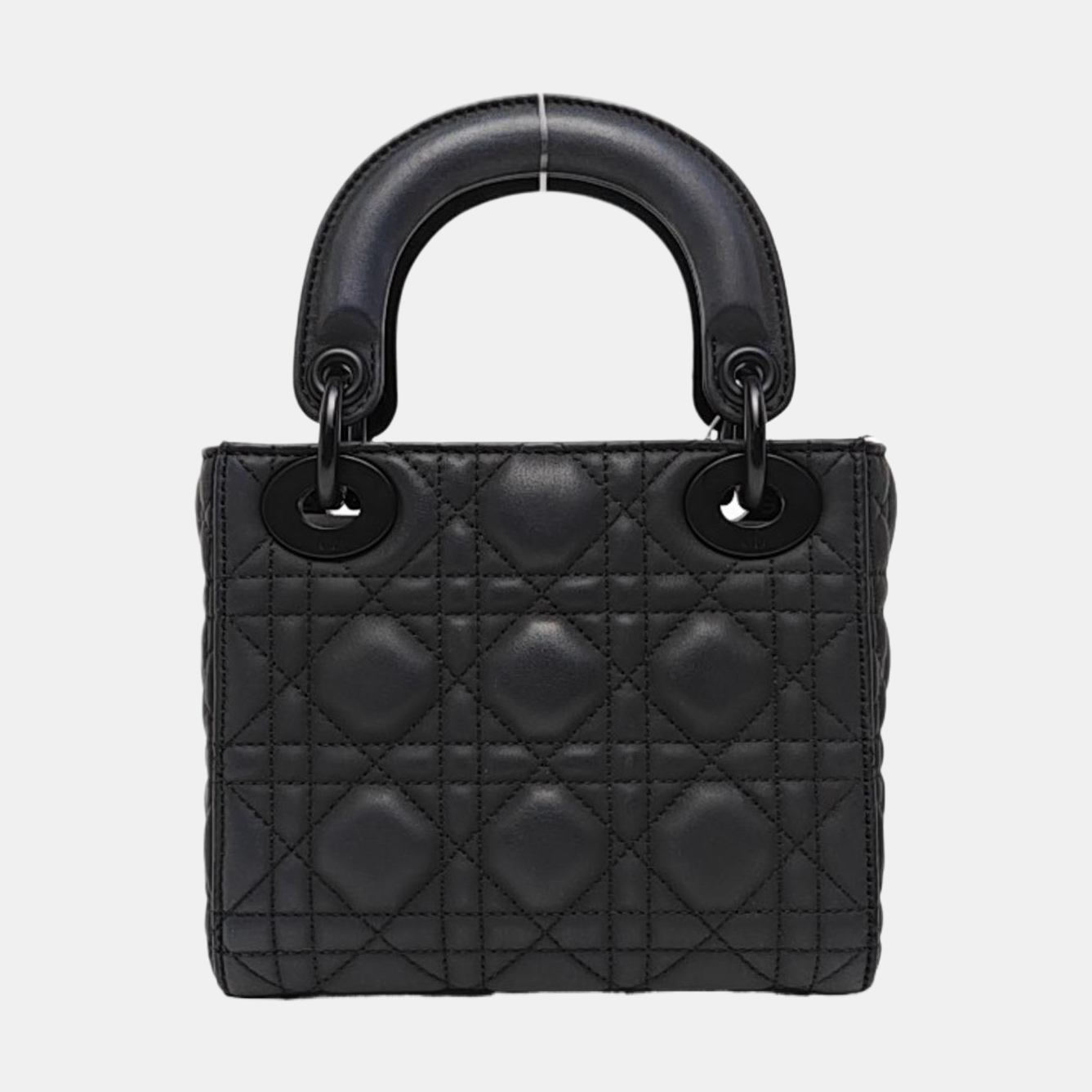 Lady Dior Mini Cannage Calfskin Black