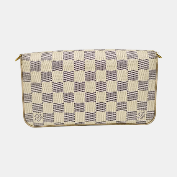 FÉLICIE Damier Azur Coated Canvas White