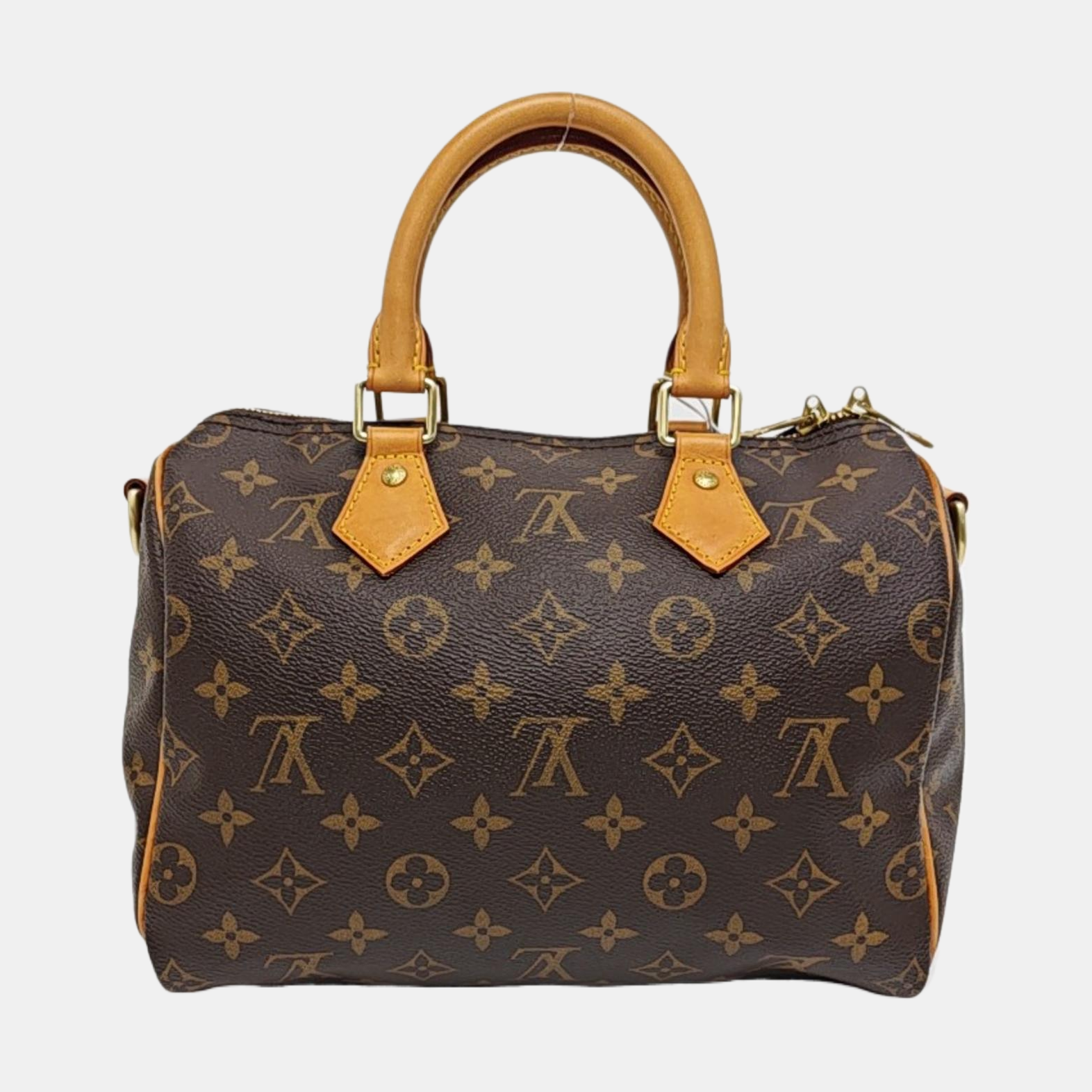 SPEEDY 25 Monogram Coated Canvas Brown