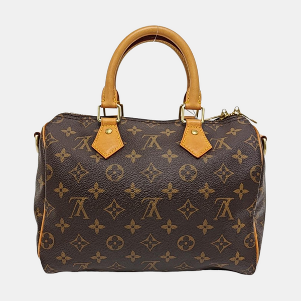 SPEEDY 25 Monogram Coated Canvas Brown