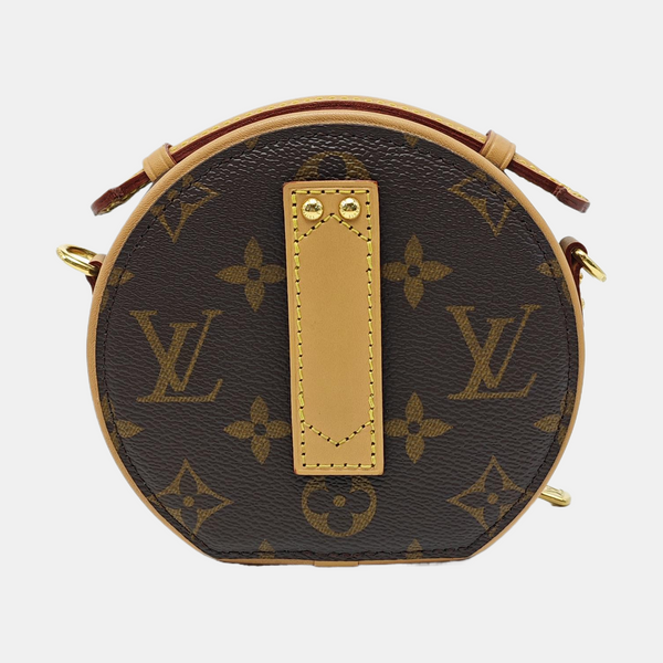 BOITE CHAPEAU Mini Monogram Coated Canvas Brown