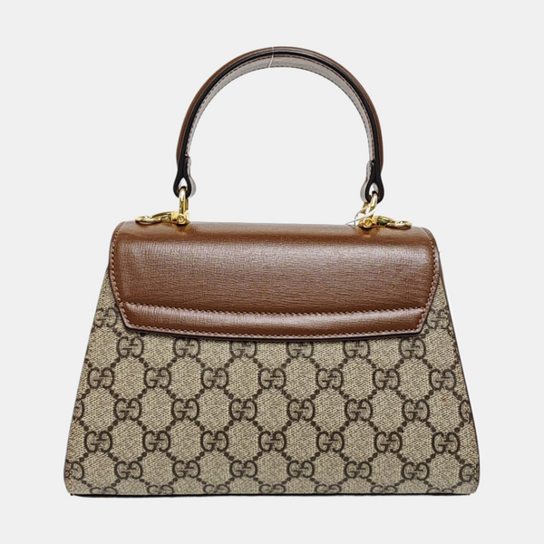 Horsebit 1955 Mini Monogram Coated Canvas Beige