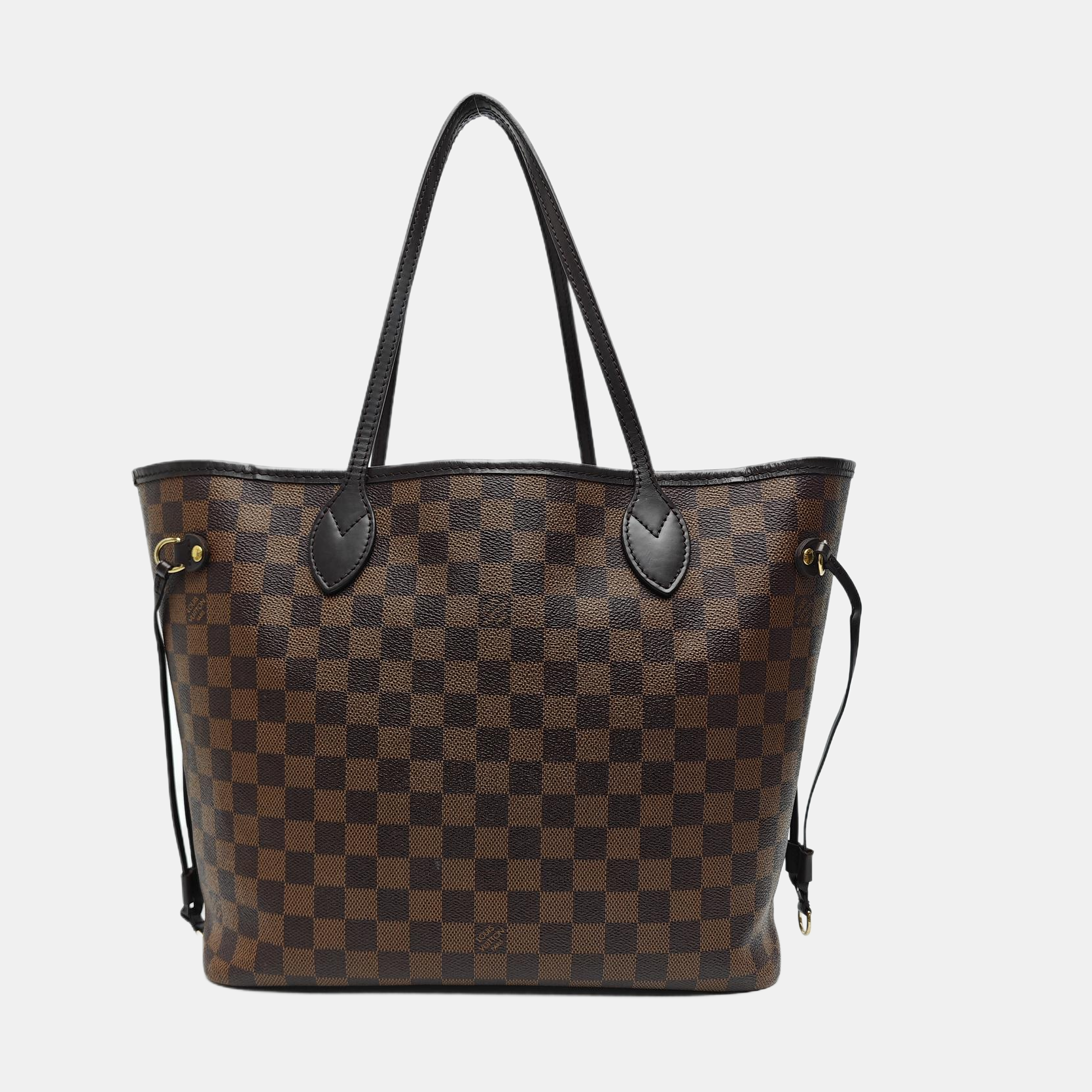 NEVERFULL MM Damier Ebene Coated Canvas Brown