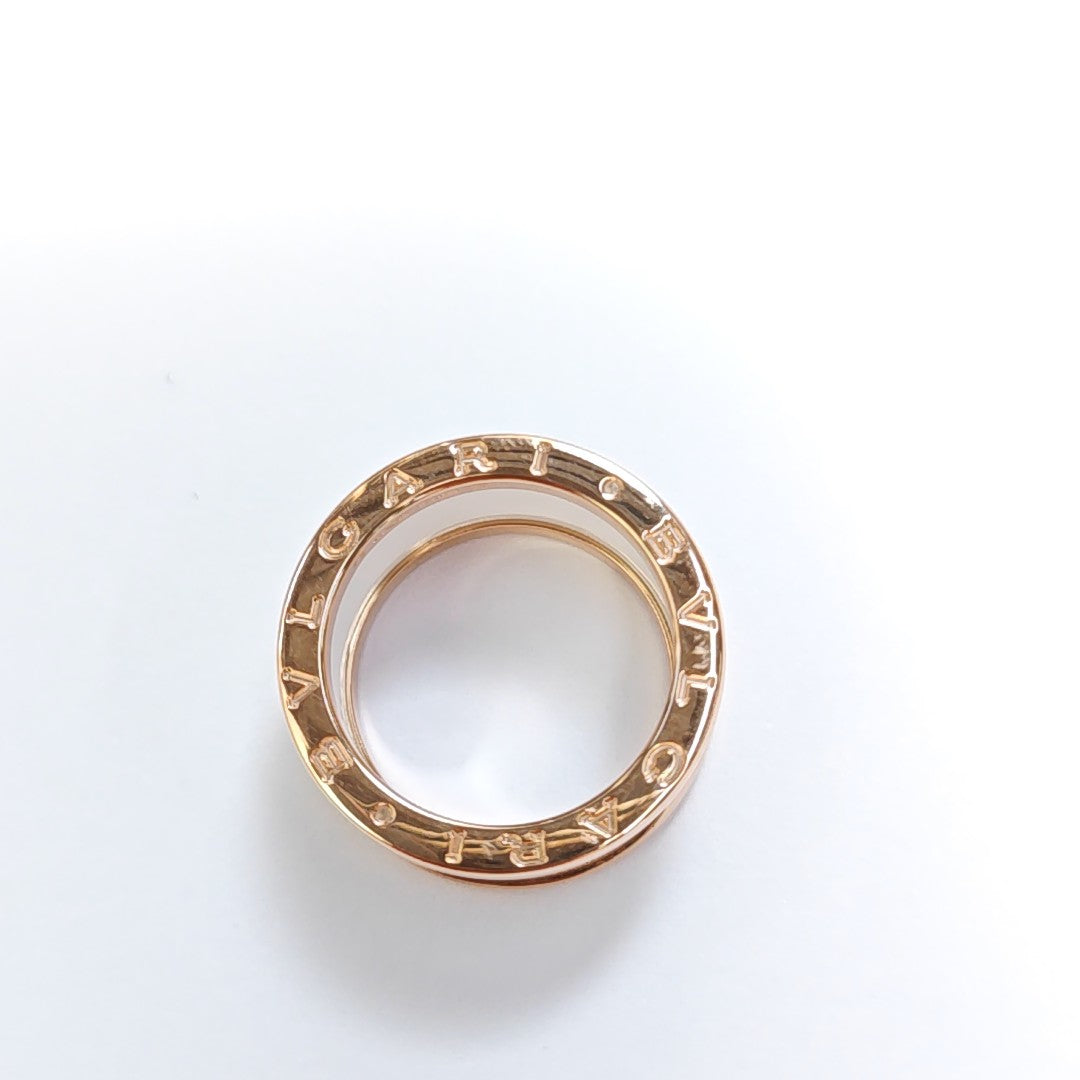 B.ZERO1 18k Rose Gold Ring EU 52