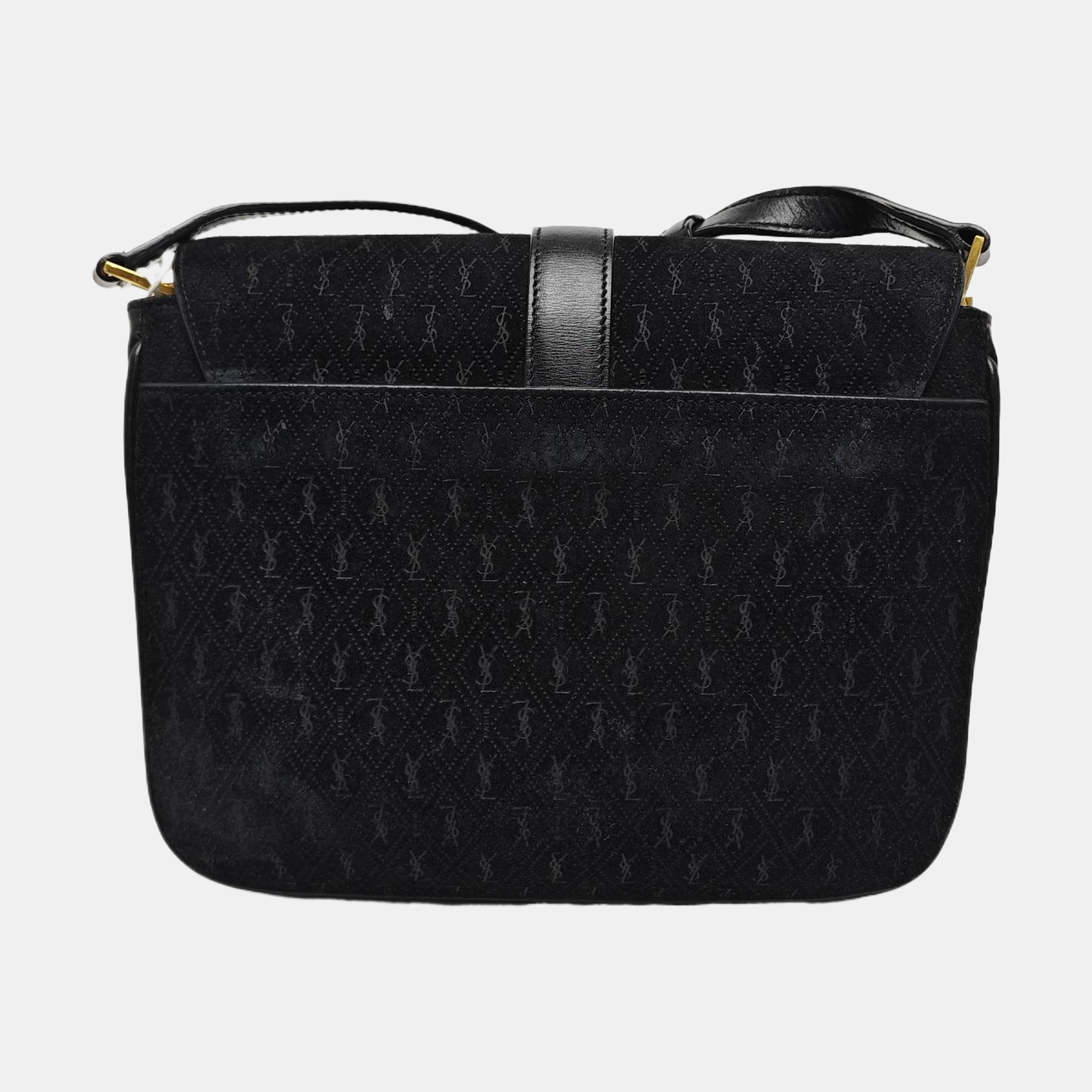 MONOGRAM ALL OVER Small Suede Black