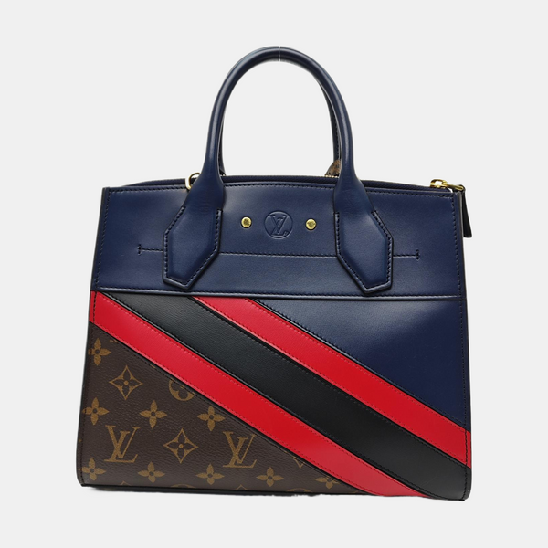 CITY STEAMER PM Quilted Calfskin Blue