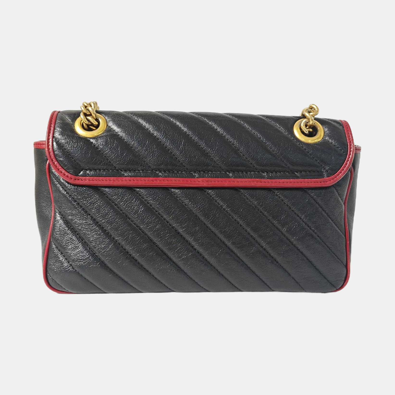 GG Marmont Medium Quilted Calfskin Black
