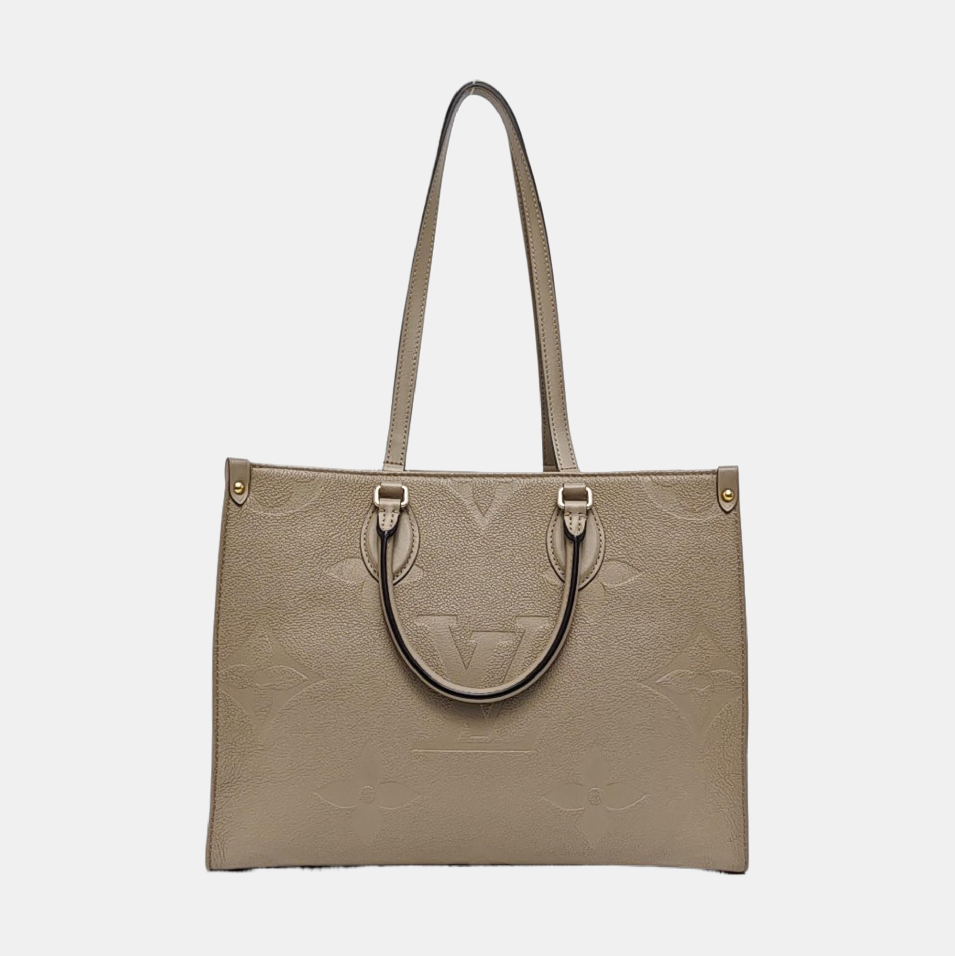 ONTHEGO MM Monogram Calfskin Gray