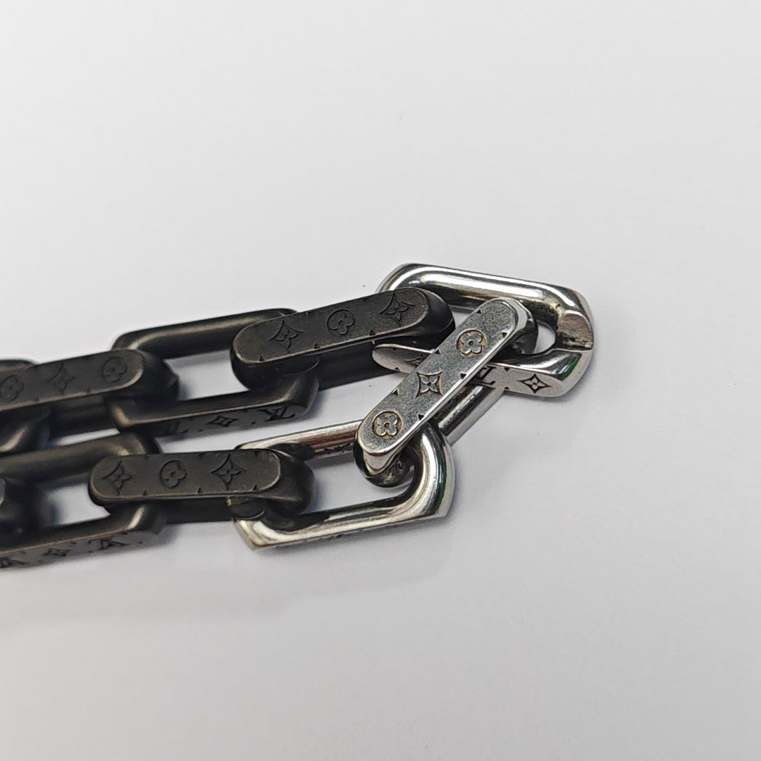 MONOGRAM CHAIN Metal Silver Bracelet