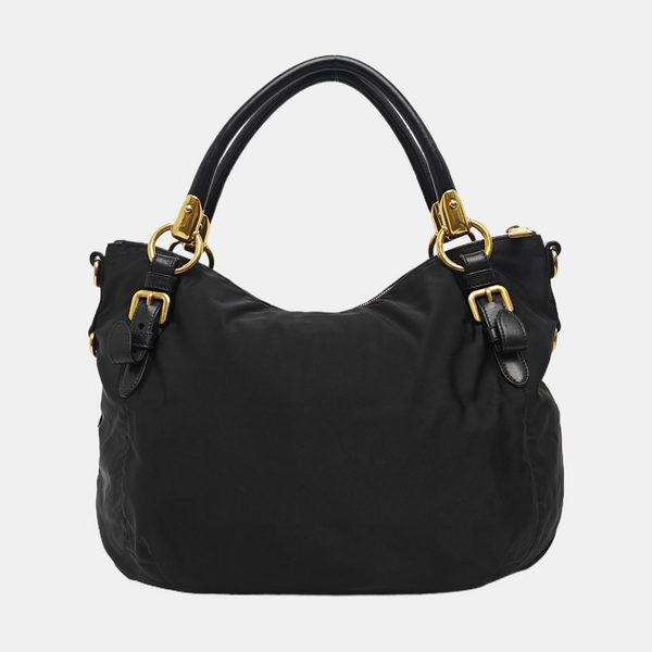 Nylon Tote Bag Black