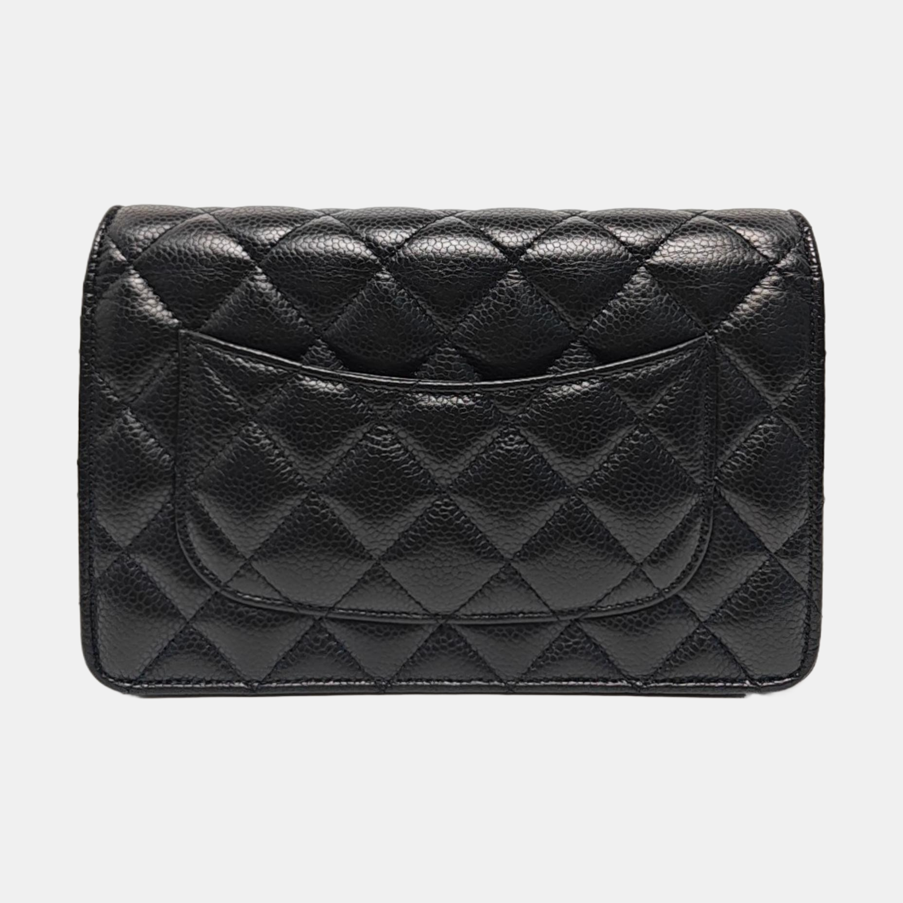 WOC Quilted Grained Calfskin Black