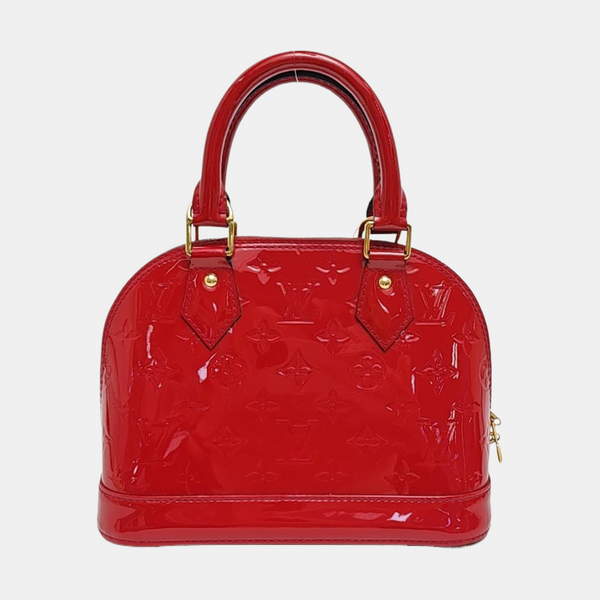 ALMA BB Monogram Patent Leather Red
