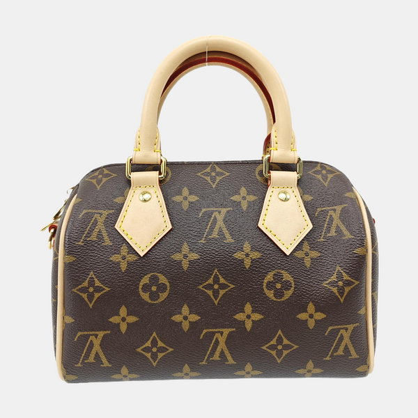 SPEEDY 20 Monogram Coated Canvas Brown