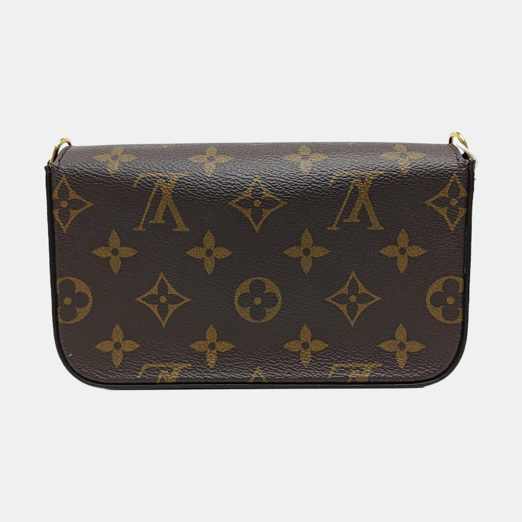 FÉLICIE Monogram Coated Canvas Brown