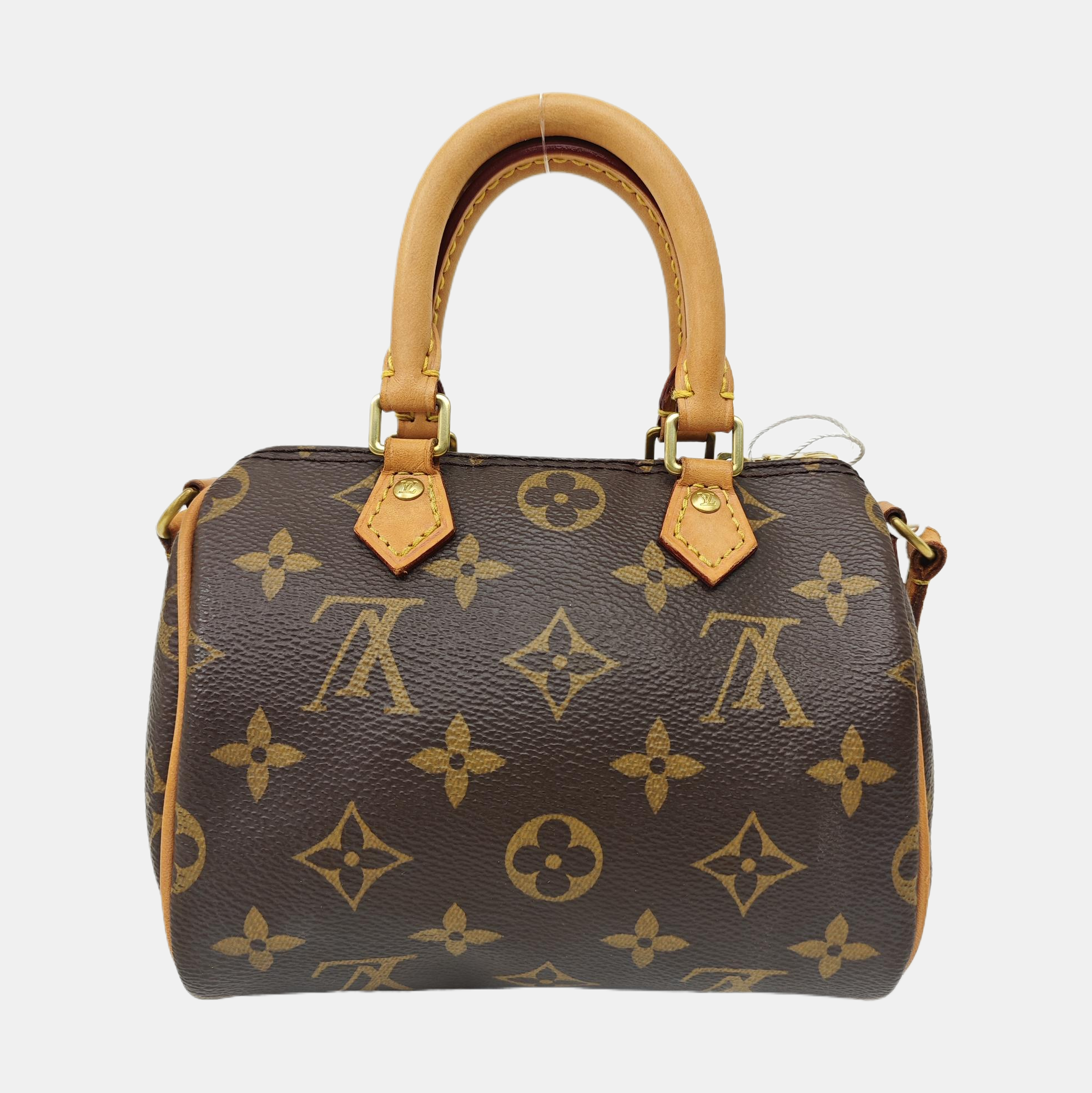SPEEDY Nano Monogram Coated Canvas Brown