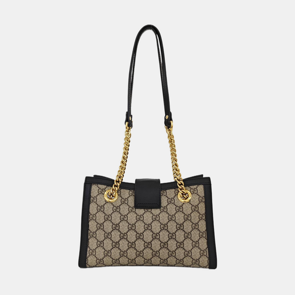 Padlock Small Monogram Coated Canvas Beige