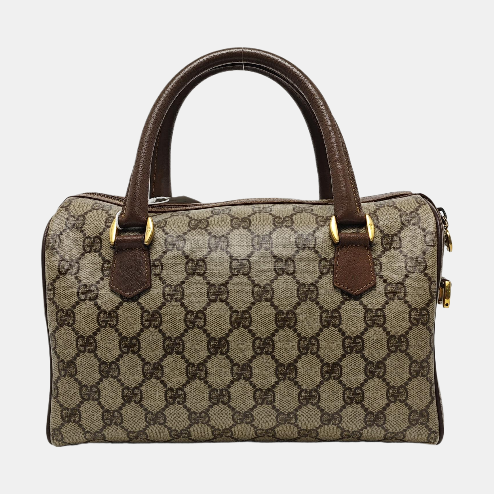 Monogram Coated Canvas Top Handle Bag Beige